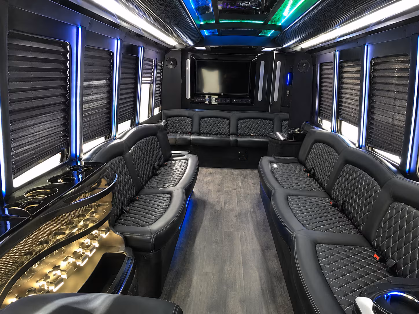 corporate event party bus transportation in maple grove