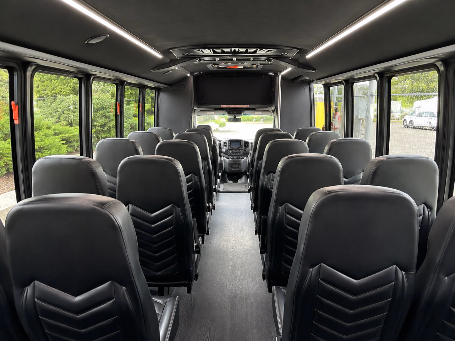maple grove 15 passenger minibus interior