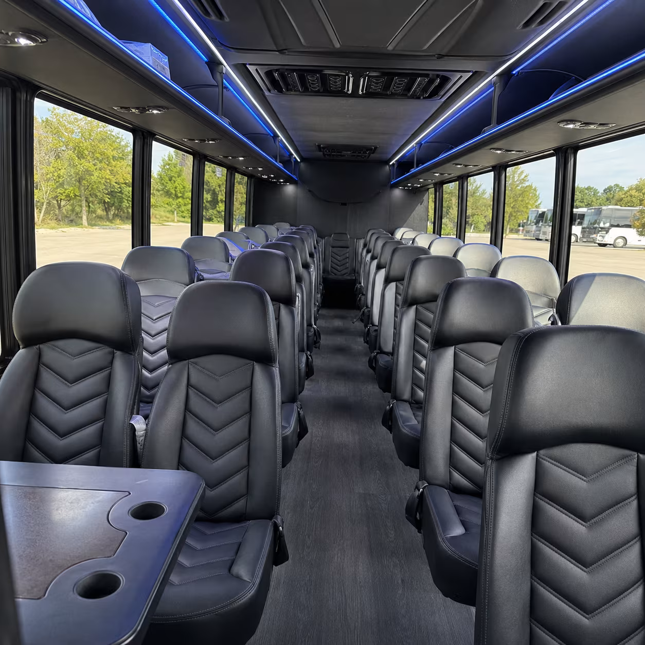 maple grove 25 passenger minibus inside