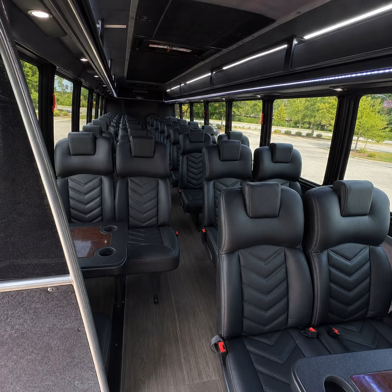 maple grove 25 passenger minibus interior