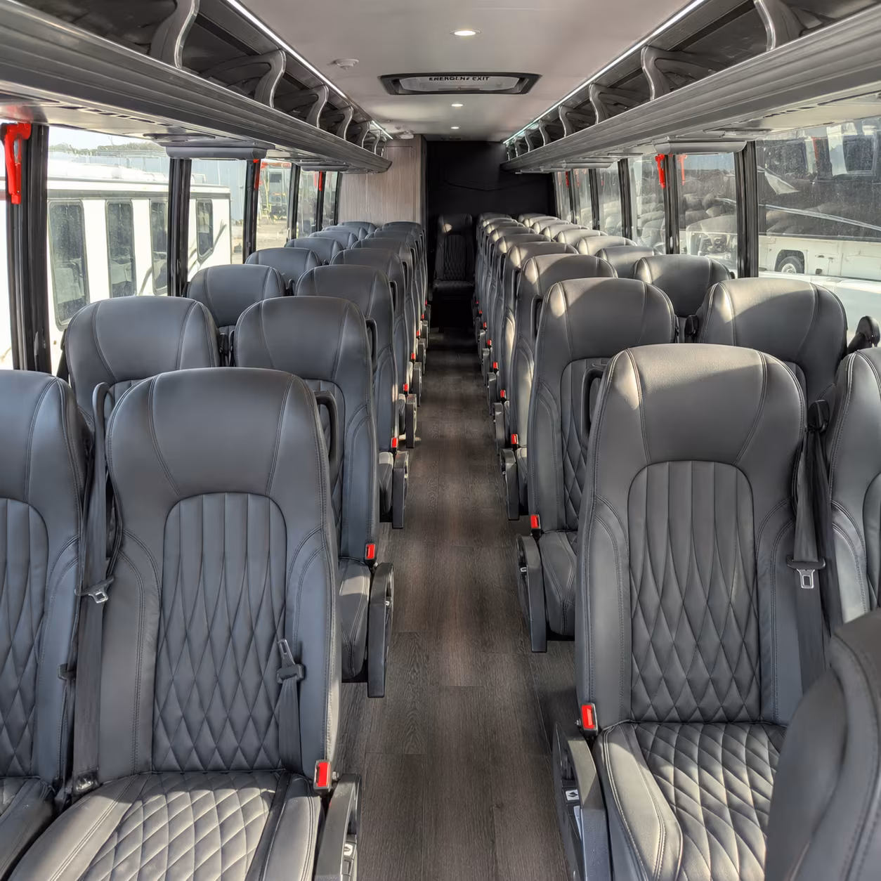 maple grove 28 passenger minibus inside