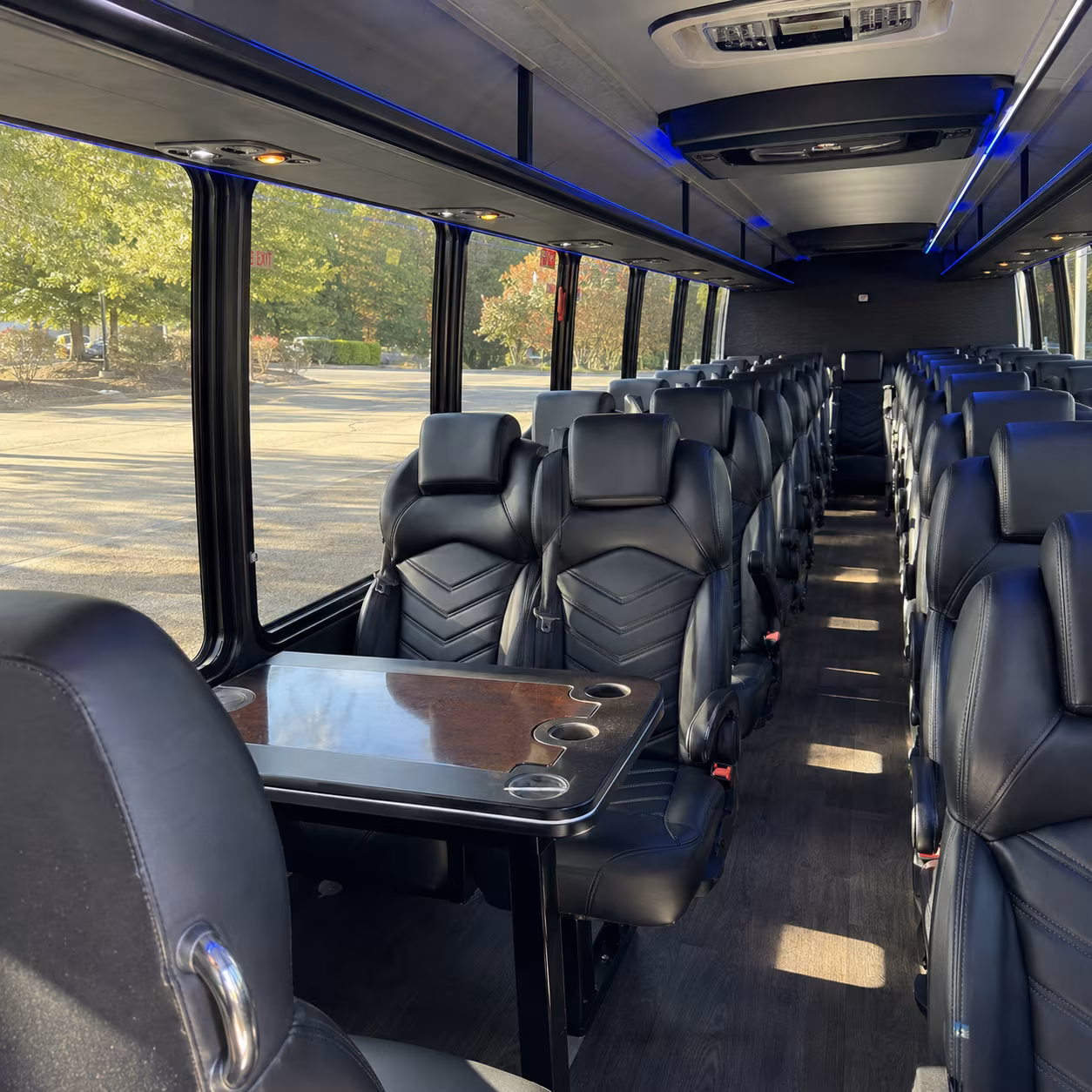 maple grove 30 passenger minibus interior
