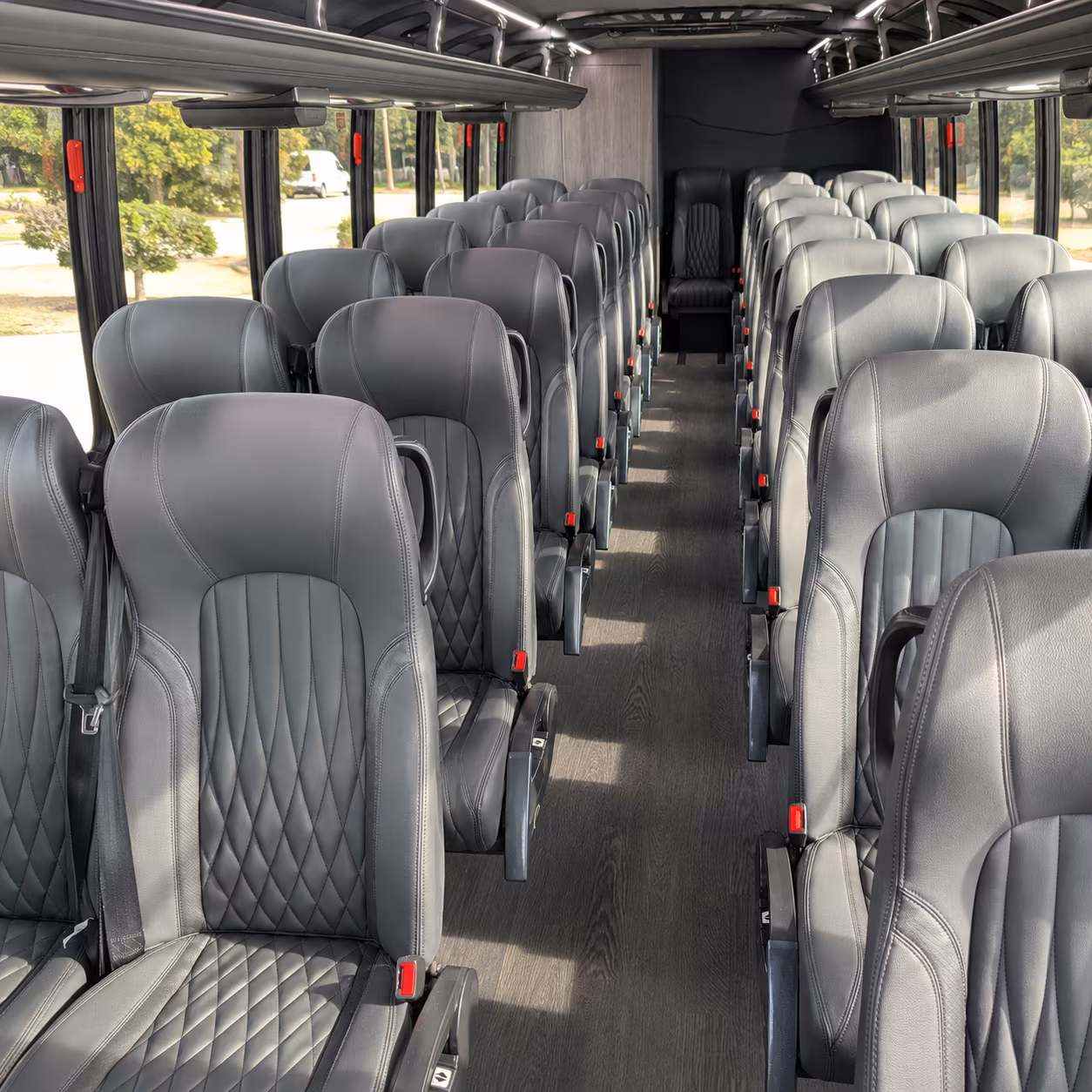 maple grove 35 passenger minibus interior