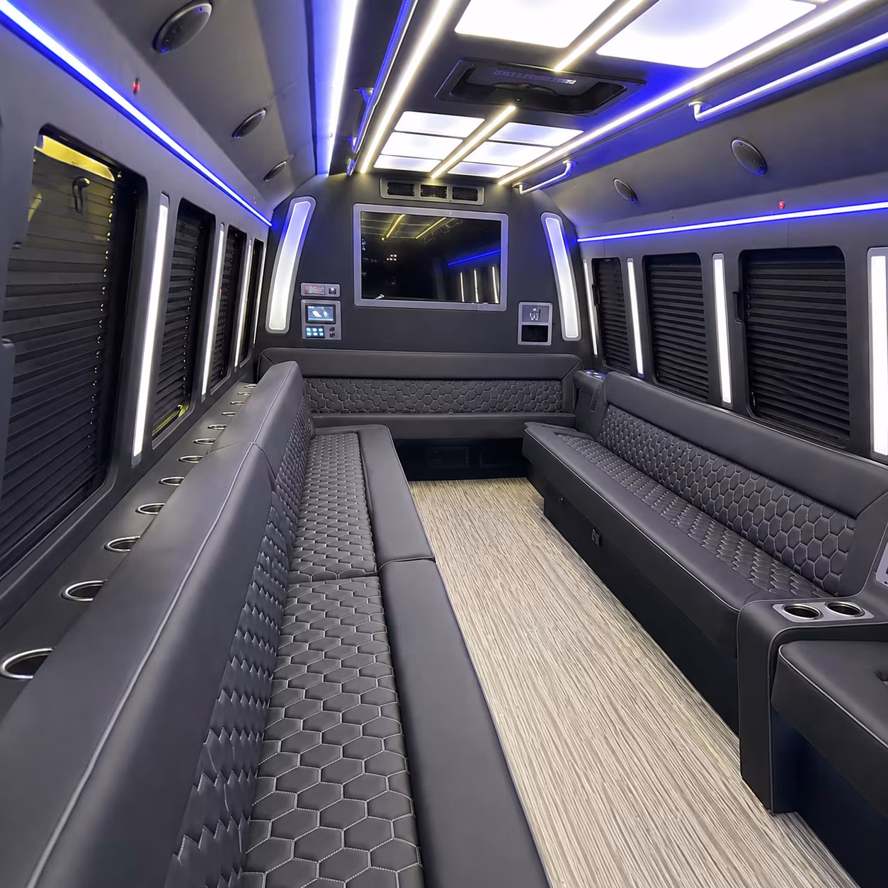 maple grove party bus interior