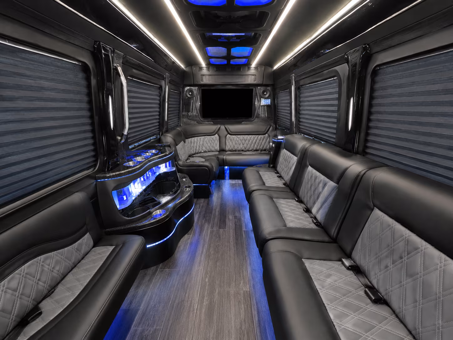 maple grove sprinter limousine inside