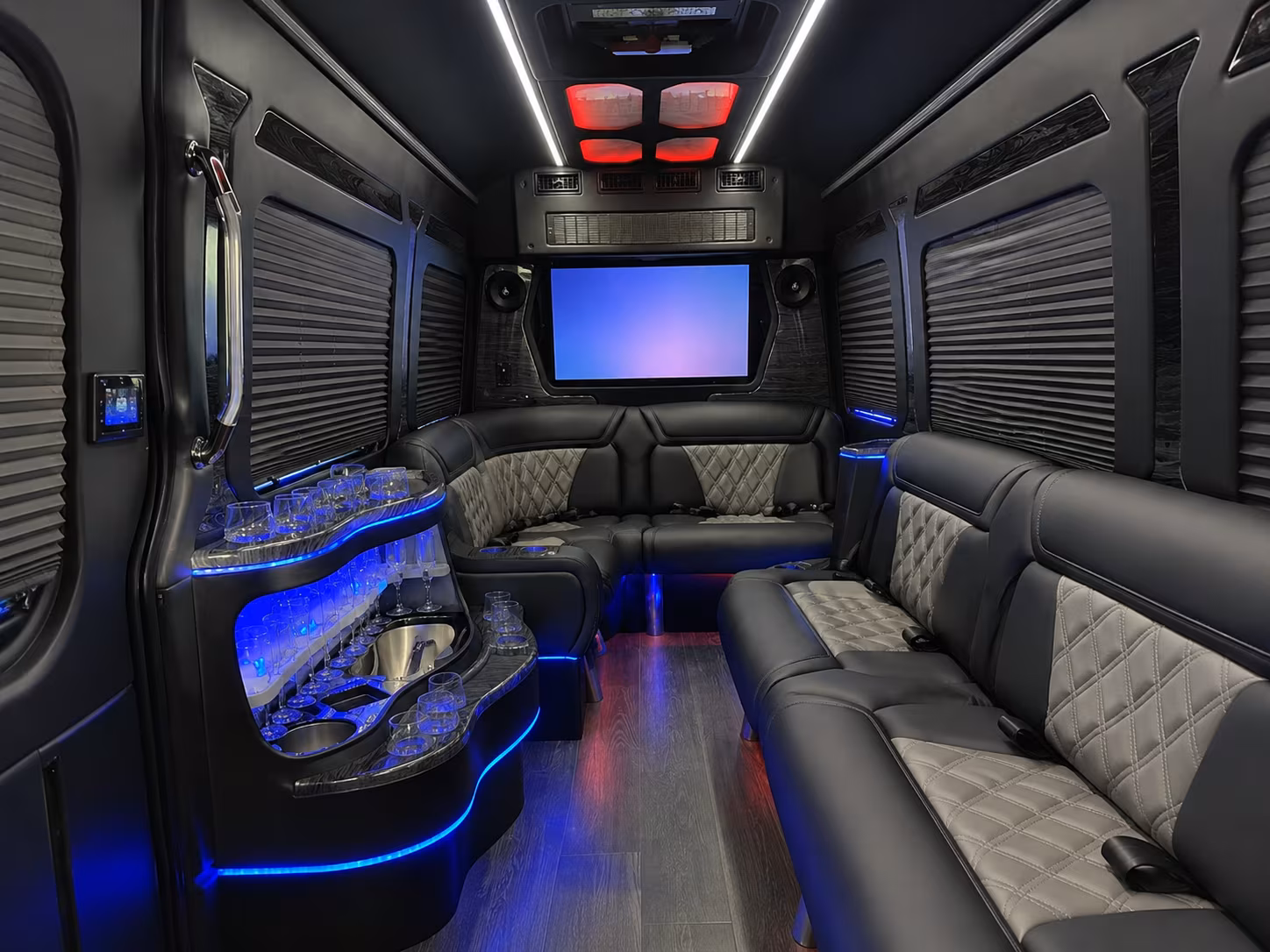 maple grove sprinter limousine interior