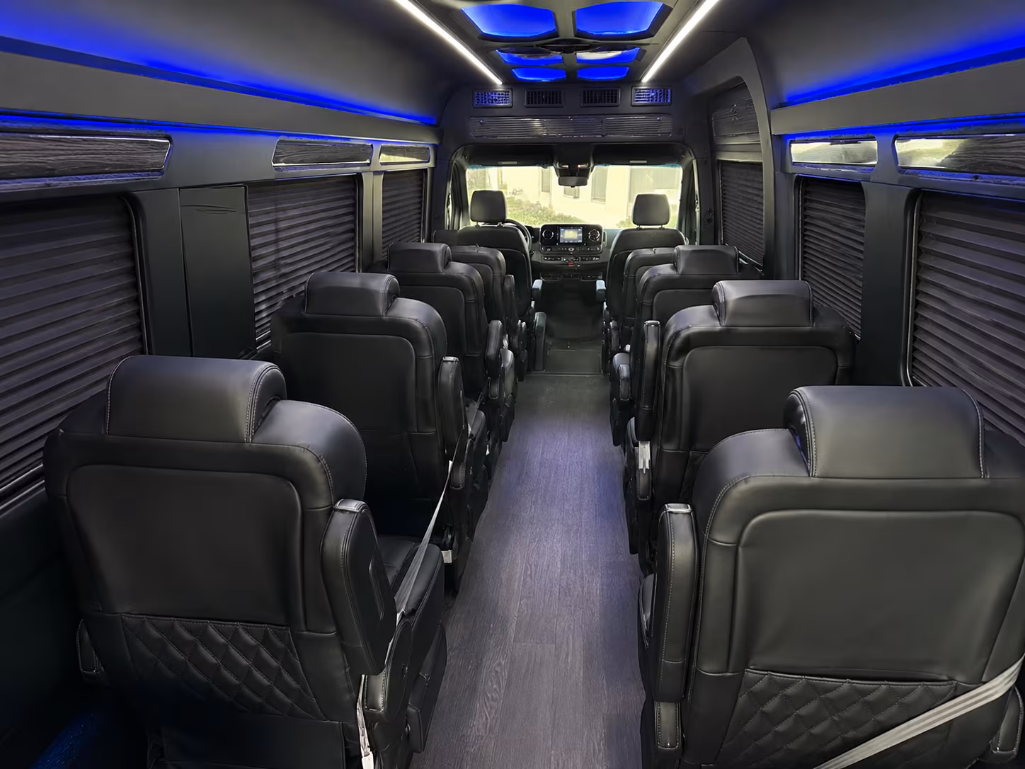 maple grove sprinter van with driver inside