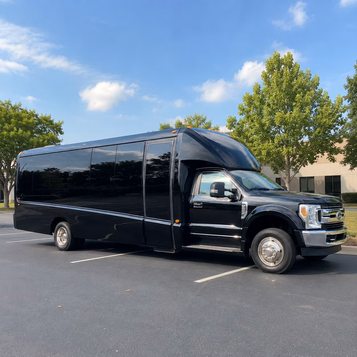 shuttle buses for maple grove wedding guests between hotels and venues